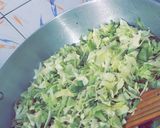 A picture of step 2 of Cabbage peas stir fry / Patta Gobhi ki Sabzi.