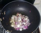 A picture of step 6 of Naan bread and chicken curry.