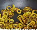 A picture of step 3 of Dry Karela fry sabzi.