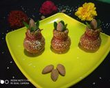 A picture of step 5 of Sesame jaggery kalash.