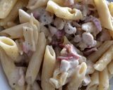 Foto del paso 4 de la receta: Macarrones carbonara con pollo
