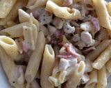 Foto del paso 4 de la receta: Macarrones carbonara con pollo