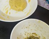 A picture of step 2 of Instant kesar pista modak.