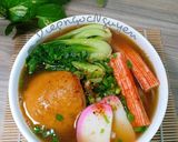 Hình bước làm 4 của món MÌ Udon chả cá Nhật Bản