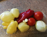 Foto del paso 1 de la receta: Pechuga de pollo con pimientos y sésamo
