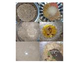 A picture of step 1 of Hyderabadi Khichda.