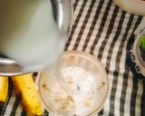 A picture of step 2 of VEGAN Bluberry Smoothie Glass /Bowl / post workout meal/ Best Recipe to stay young.