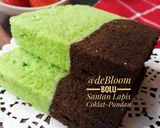 Foto langkah ke 12 dari resep 279. Bolu Santan Lapis Coklat-Pandan.