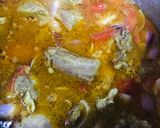 A picture of step 1 of Beef Arvi Salan.