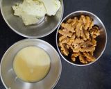 A picture of step 1 of Walnut burfi.