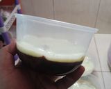 Foto langkah ke 5 dari resep 7. puding roti tawar coklat vla.