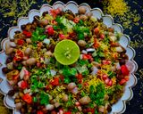 A picture of step 8 of Protein Chaat – Whip Up a Quick Chaat Using Green Moong, Peanuts, and Chickpeas.