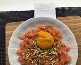 Foto del passaggio 2 della ricetta Insalatina di tartare di salmone con crema di mango