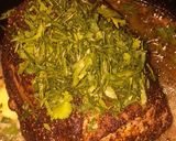 Foto del paso 9 de la receta: "Lomo de cerdo al pimiento" en una cama de espárragos y puré