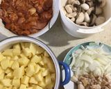 Pikáns Húsos-gombás-krumpli(Saslik újragondolva…) recept fázis 1 fotója