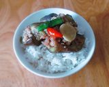 Hình bước làm 3 của món CÀ tím xào thịt