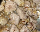 A picture of step 2 of Beef kaleji.