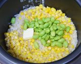 A picture of step 5 of Lightly Buttery Corn and Edamame Rice.