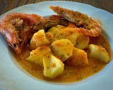 Foto del paso 6 de la receta: Patatas con langostinos