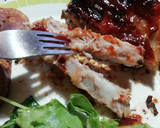 Foto del paso 6 de la receta: Ribs con barbacoa, ensalada de rúcula y batatas fritas