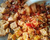 Foto langkah ke 6 dari resep Sambal Tempe Teri Daun Jeruk.