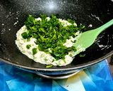 A picture of step 10 of Methi Matar Paneer Malai.