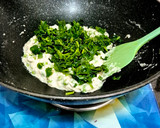 A picture of step 10 of Methi Matar Paneer Malai.