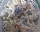A picture of step 4 of Russian salad.