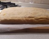 A picture of step 7 of Focaccia with Leeks and Tomatoes.