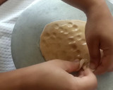 A picture of step 5 of Soft Chapati with new method.