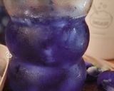 Foto langkah ke 1 dari resep Longan Butterfly Pea Tea Drinks.