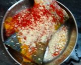 A picture of step 1 of Bengali fish fry.