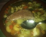 Foto del paso 10 de la receta: Sopa de verduras con carne entera, rellena de queso frezco