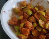 A picture of step 2 of All time any time Lime achari!.