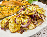 Foto del paso 6 de la receta: Salmón con patatas en freidora de aire