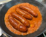 Une image de l'étape 8 de Diots à la tomate, ail et persil.
