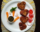 A picture of step 5 of Raw Banana chops.