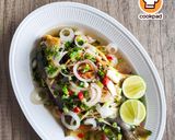 Gambar langkah 11 resipi Bawal Emas Masak Stim.