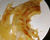 A picture of step 4 of Layered chapati with kamande (one tree.