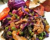 Foto langkah ke 7 dari resep Tumis jamur,kol ungu,kacang polong hijau.