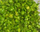 A picture of step 1 of Peas chilli cucumber mayo Sandwich.