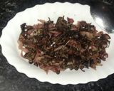 Foto del paso 7 de la receta Puré de calabaza con setas y jamón serrano salteado