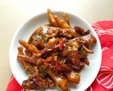Foto langkah ke 5 dari resep Ampela Ceker Masak Kecap.
