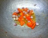 A picture of step 6 of Kerala style varutharacha sambar.