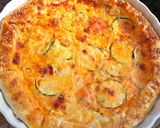 Une image de l'étape 4 de Quiche poulet chorizo courgettes.