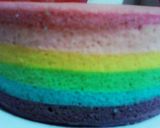 Foto langkah ke 3 dari resep Rainbow Cake Kukus.