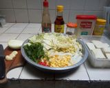 Foto langkah ke 1 dari resep Tumis tahu susu sawi putih.