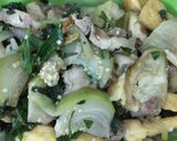 Hình bước làm 4 của món Cà ghém xào thịt, đậu