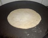 A picture of step 5 of Jowar Bhakri (Roti).