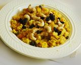 A picture of step 5 of Satvik PEACH Pulao.